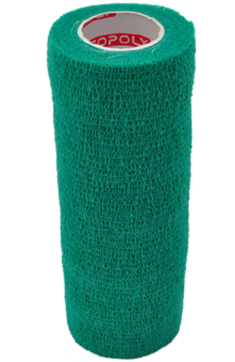 Bild på Självhäftande elastisk bandage 15 cm - Grön