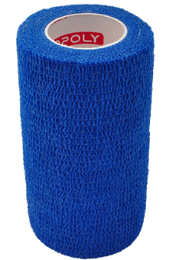 Bild på Självhäftande Copoly-bandage 10 cm x 4,5 m - Ljusblå