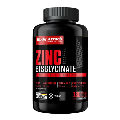 Bild på Zinc Bisglycinate  (180 Caps) Body Attack