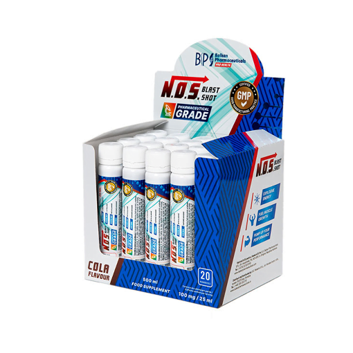 Bild på NOS Blast (L-Arginina + L-citrulina + Beta alanina) Shot 20×25ml