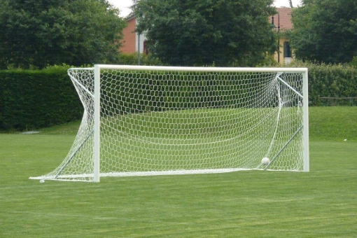 Bild på Poarta Fotbal Aluminiu 7.32x2.44 m, cu cadru fix de sol