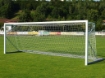 Bild på Flyttbart fotbollsmål i aluminium 6 × 2 m — Hopfällbar ram inklusive nät — VI 5911