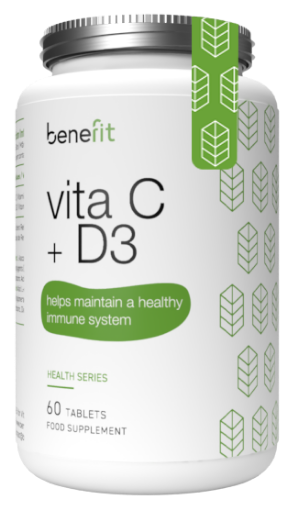 Bild på Vitamina C + D3 - 60 Tabs Benefit