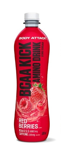 Bild på BCAA KICK Röda bär - 500 ml Body Attack