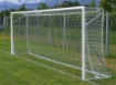 Bild på Flyttbart fotbollsmål i aluminium 6 × 2 m — Ø80 mm inklusive nät — VI 6033