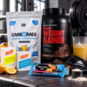 Bild för kategori Kolhydrater, gainers och energigeler