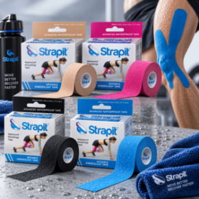 Bild för kategori Strapit Advance KTAPE – Kinesiologitejp waterproof 5 cm x 5 m